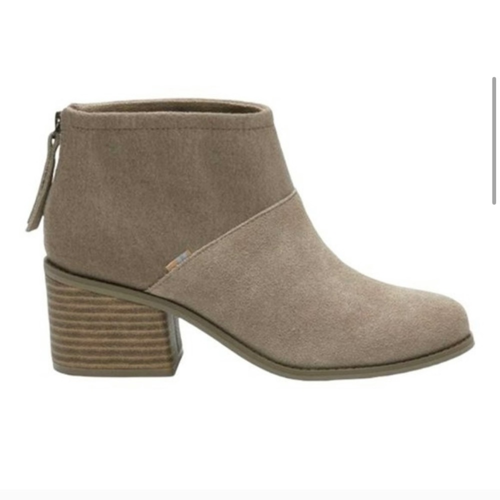 TOMS Lacy heeled ankle booties